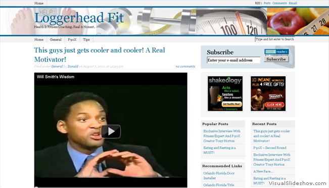 LoggerheadFit - Blog-Style Website Example