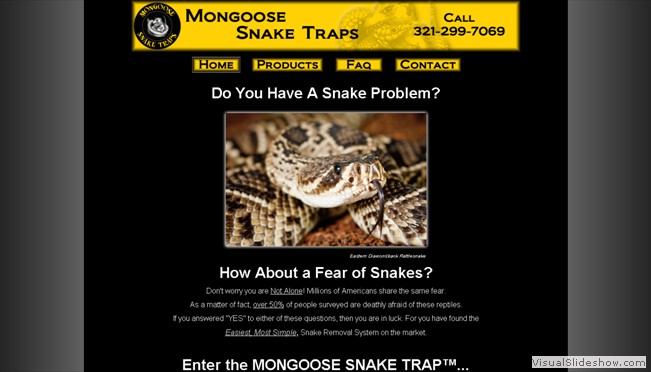 Mongoose Snake Traps - Snap Site Example